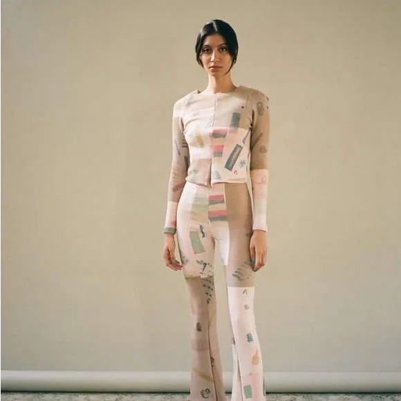 Eckhaus Latta Filati Patchwork Knit Sweater Top - Picture 13 of 15